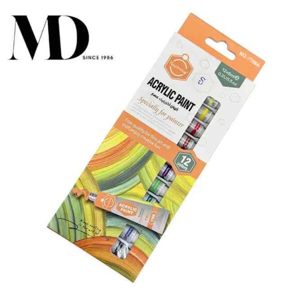 Acrylic Paints 12 Colour Small
