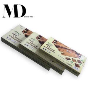 CHESS & CHECKERS & BACKGAMMON 3IN1